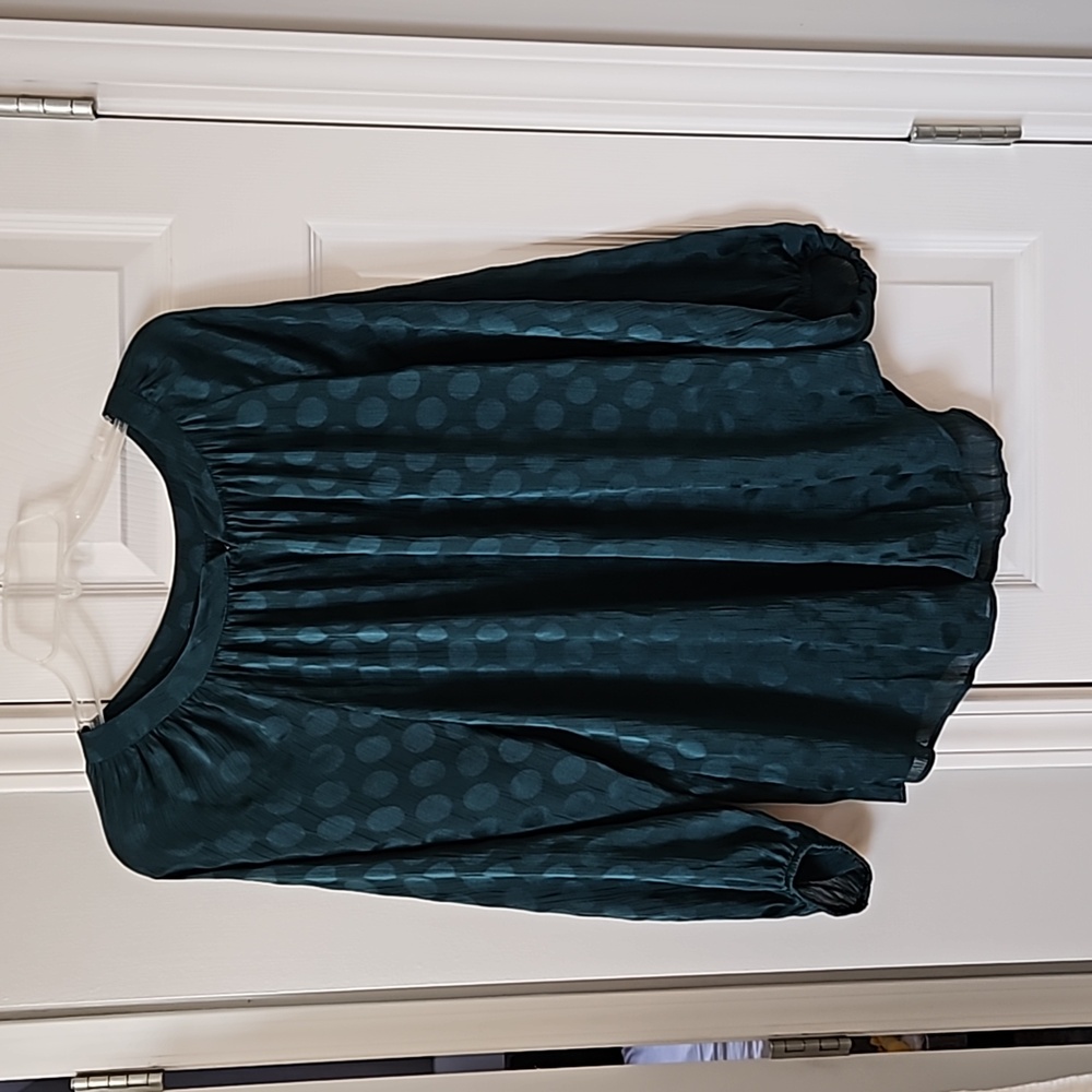 Ann Taylor Polka Dot Shirt Medium